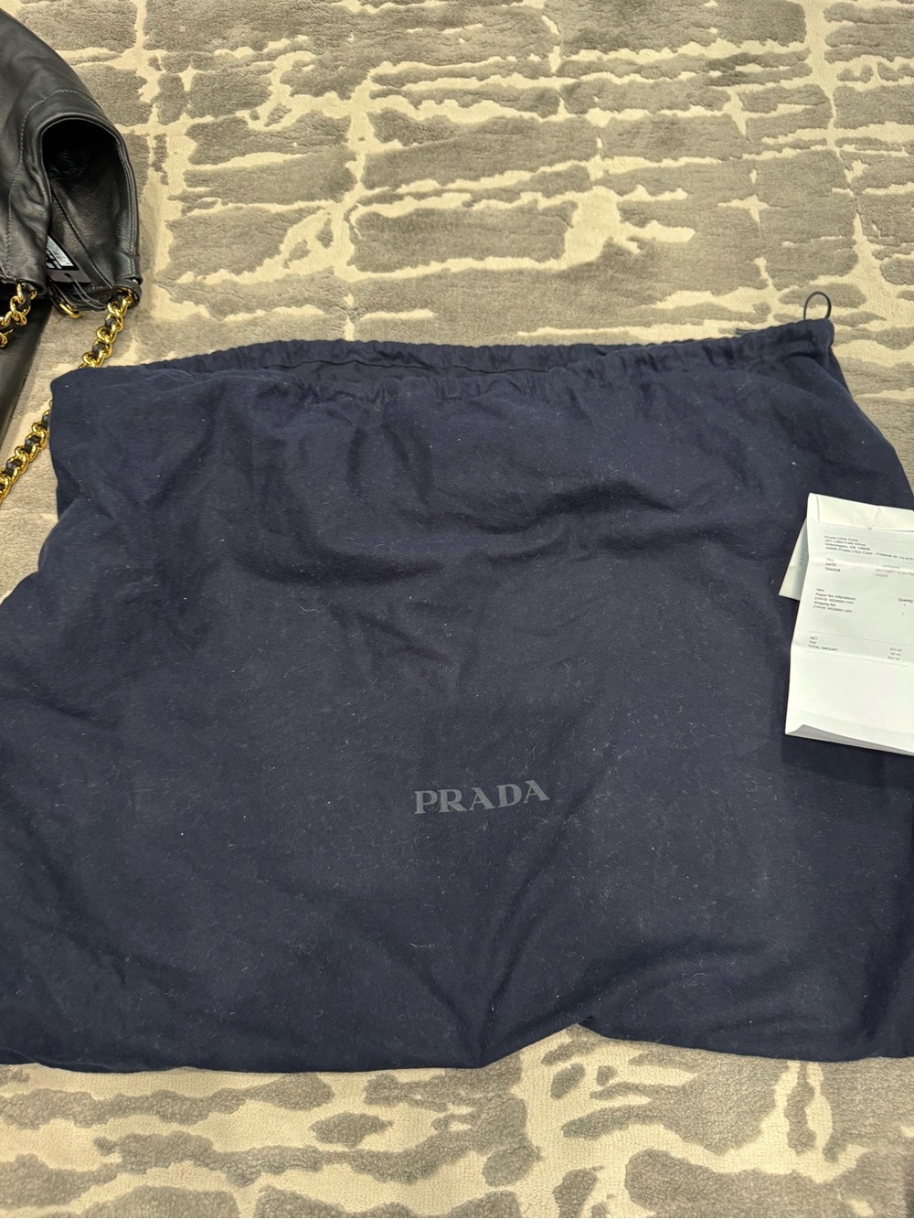 PRADA
Baltico Soft Calfskin Leather Chain Tote Bag BR4826 used - Picture 16 of 17